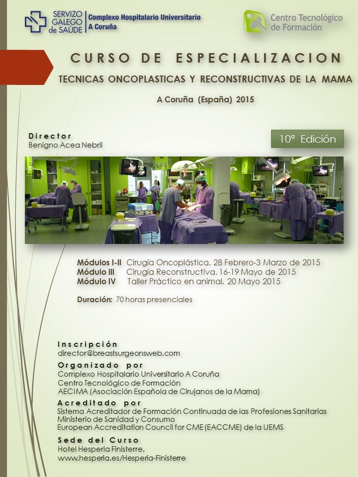 Programa 10ª Edición Curso Oncoplastia